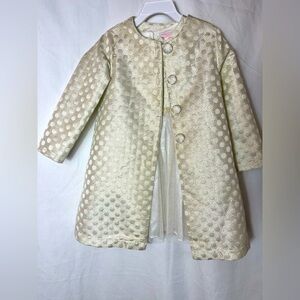 ✔️NWT Youngland Dress w/ Long Coat Fashion Girls Lace Size 4